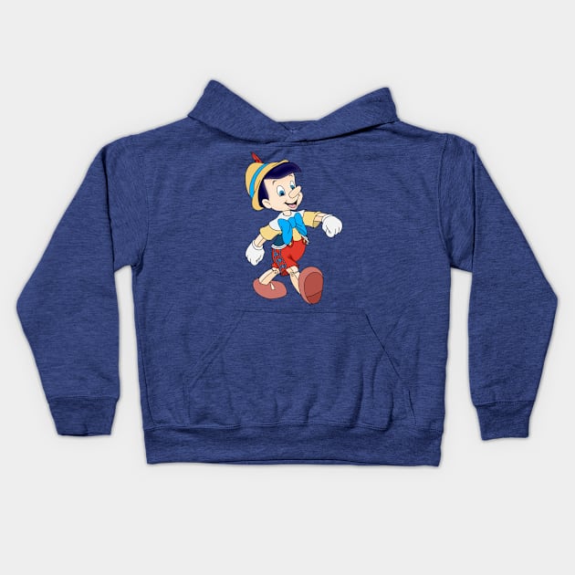 Pinocchio Kids Hoodie by Megan Olivia